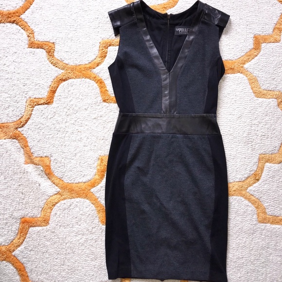 Black And Gray Curve Hugging Dress - Picture 1 of 6